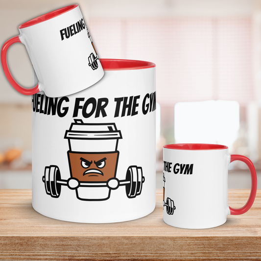 Gym Coffee Mug - "Fueling for the Gym" - Funny Fitness Gift - Weightlifting & Bodybuilding Coffee Cup - Gym Motivation - 11oz - Laugh Happens
